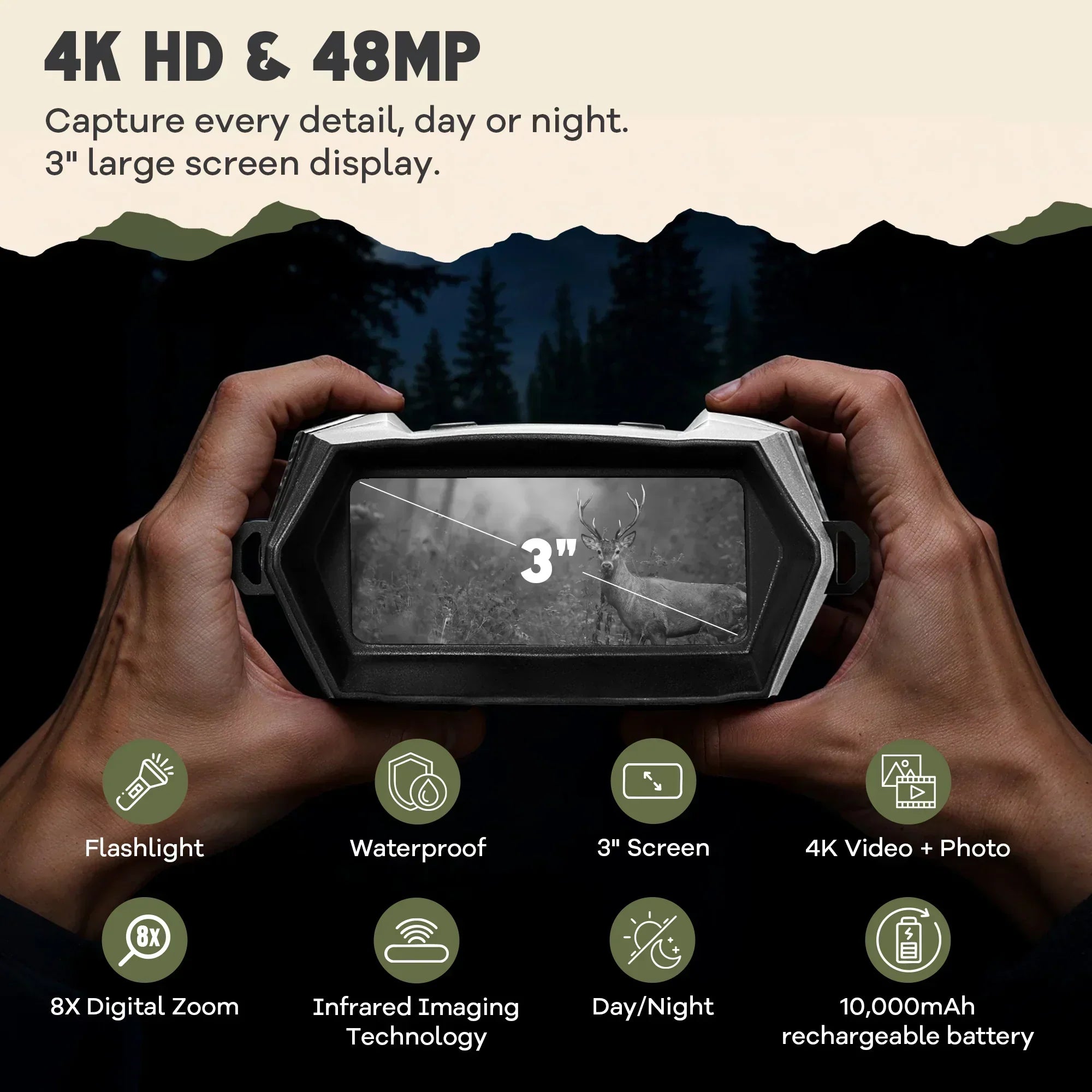 NightScout™ 4K Digital Night Vision Goggles | Oaktiv