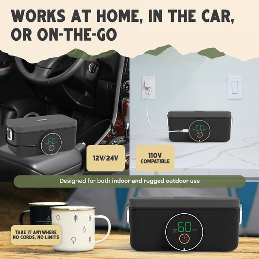ThermoGo™ Self-Warming Electric Lunch Box