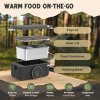 ThermoGo™ Self-Warming Electric Lunch Box