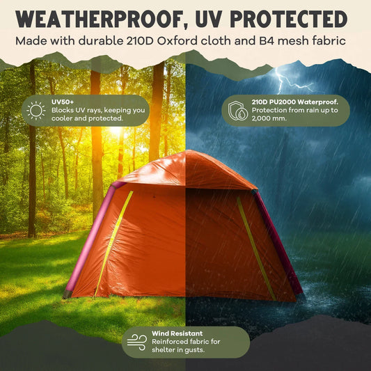 CloudCamp Self-Inflating Camping Tent