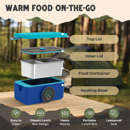ThermoGo™ Self-Warming Electric Lunch Box