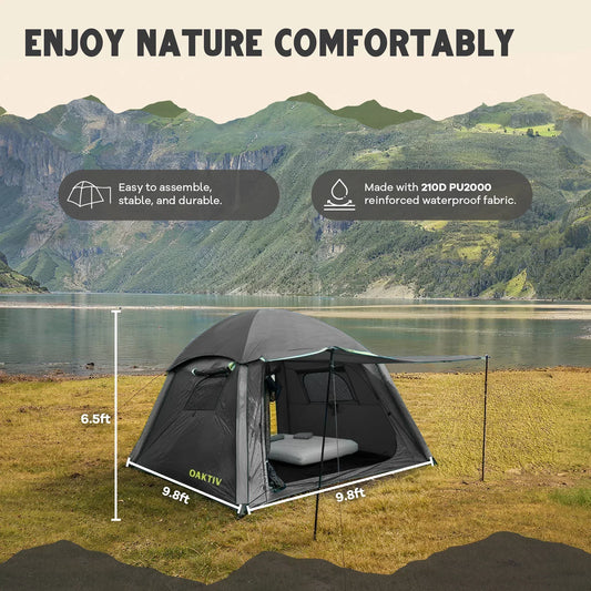 assembled tent CloudCamp™ Self-Inflating Camping Tent