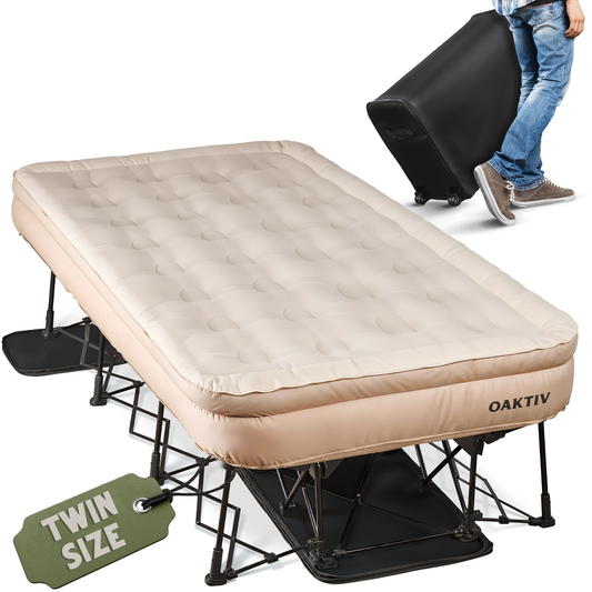 camp bed air The Peakrest Airbed (Self Inflating Bed with Built-in Battery Pump)